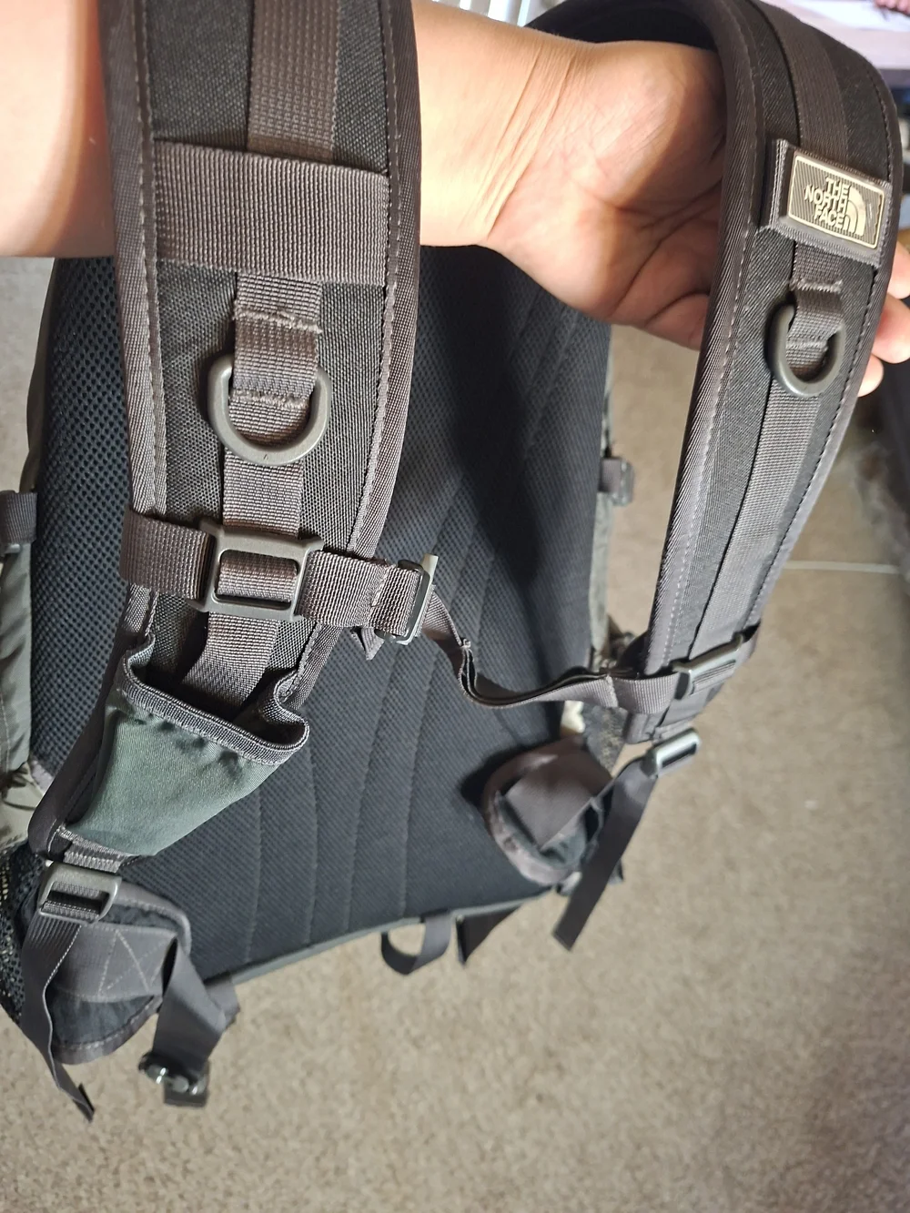 The North Face Men’s Gray and Orange Recon Backpack